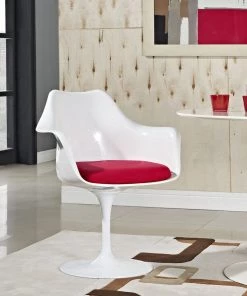 HausOfRex Tulip Armchair Red Dining