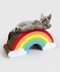 HausOfRex Looking Playing Loving Rainbow Cat Scratcher