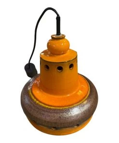 HausOfRex Vintage German Fat Lava Orange, Bown Ceramic Pendant Light 1960's 5 HausOfRex Vintage German Fat Lava Orange, Bown Ceramic Pendant Light 1960's