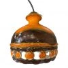 HausOfRex Lighting Vintage German Fat Lava Orange Ceramic Pendant Light 1960's