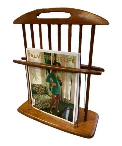HausOfRex Danish Modern Teak Magazine Rack - Very Rare Design Living