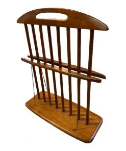 HausOfRex Danish Modern Teak Magazine Rack - Very Rare Design Living