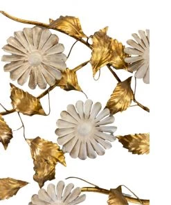 HausOfRex Hollywood Regency Gilt Sunflower Wall Sculpture
