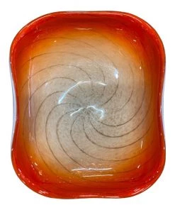 HausOfRex Murano Orange Mid Century Bowl Looking Playing Loving