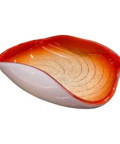 HausOfRex Murano Orange Mid Century Bowl Looking Playing Loving