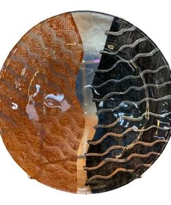 Looking Playing Loving Swedish Kosta Boda Display Plate