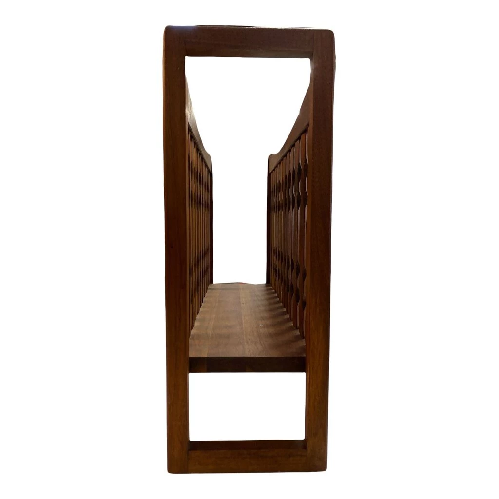 Arthur Umanoff Walnut Mid Century Magazine Rack 3 Arthur Umanoff Walnut Mid Century Magazine Rack