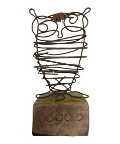 HausOfRex Bitossi Wire And Italian Ceramic Mid Century Owl