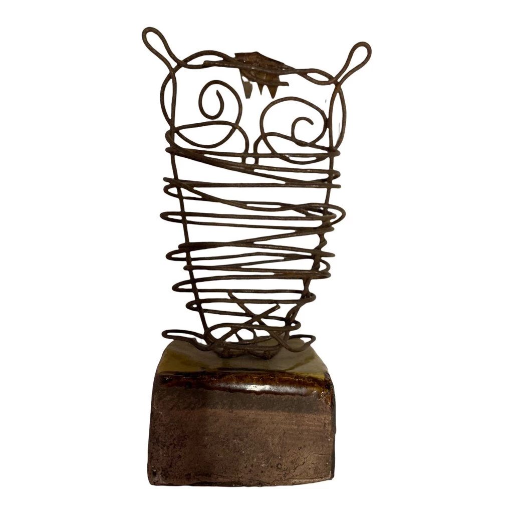 HausOfRex Bitossi Wire And Italian Ceramic Mid Century Owl 3 HausOfRex Bitossi Wire And Italian Ceramic Mid Century Owl