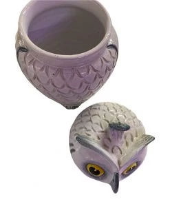 HausOfRex Italian Ceramic Mid Century Owl Canisters (set Of 3)