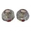 HausOfRex Kosta Boda Orange And Crystal Votives (set Of 2) Looking Playing Loving