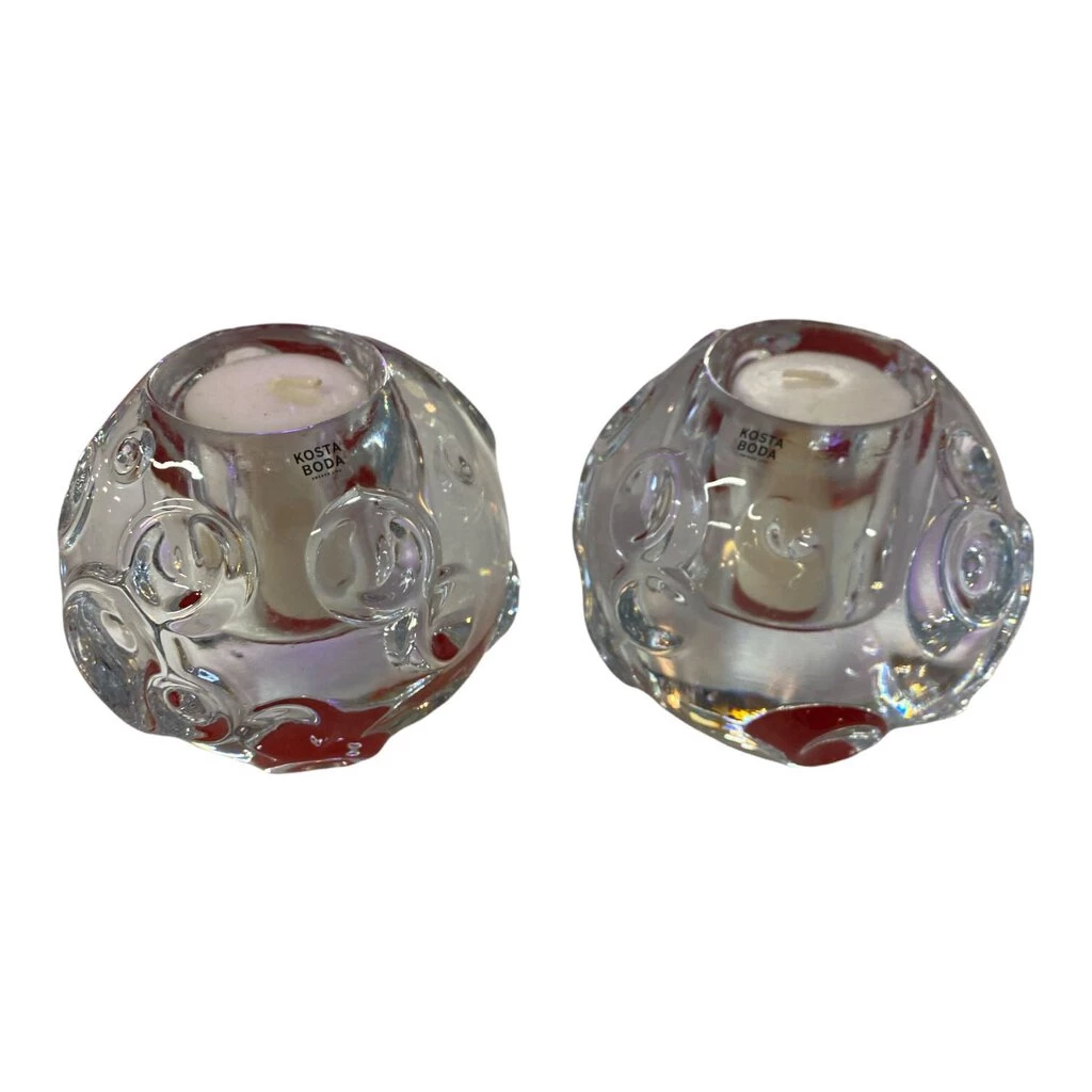 HausOfRex Kosta Boda Orange And Crystal Votives (set Of 2) Looking Playing Loving 1 HausOfRex Kosta Boda Orange And Crystal Votives (set Of 2) Looking Playing Loving