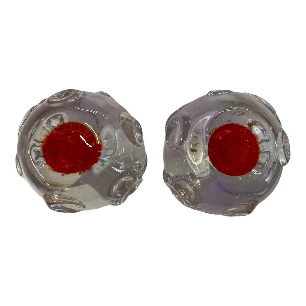 HausOfRex Kosta Boda Orange And Crystal Votives (set Of 2) Looking Playing Loving 3 HausOfRex Kosta Boda Orange And Crystal Votives (set Of 2) Looking Playing Loving