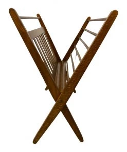 HausOfRex Looking Playing Loving Mid Century Scissor Magazine Rack