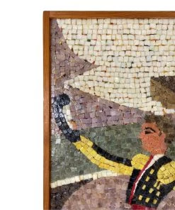 HausOfRex Mid Century Bull Fighter Mosiac Looking Playing Loving