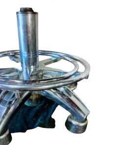 HausOfRex Vintage Leather Saddle Stool