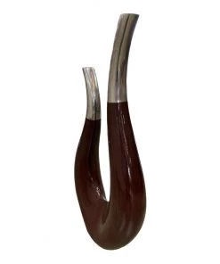HausOfRex Abstract Chrome & Lacquer Flower Vase