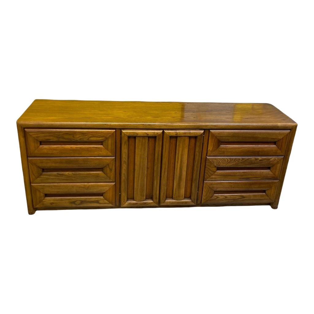 HausOfRex Mid Century Oak 9 Drawer Dresser By Lane Altavista, VA 1 HausOfRex Mid Century Oak 9 Drawer Dresser By Lane Altavista, VA