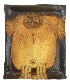 HausOfRex Looking Playing Loving Owl Studio Pottery Artist Signed