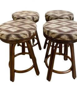 HausOfRex Tiki Bamboo Bar Stools (set Of 4)