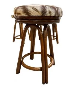 HausOfRex Tiki Bamboo Bar Stools (set Of 4)