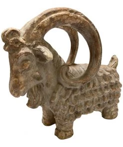 HausOfRex Terra Cotta Hollywood Regency Ram Looking Playing Loving