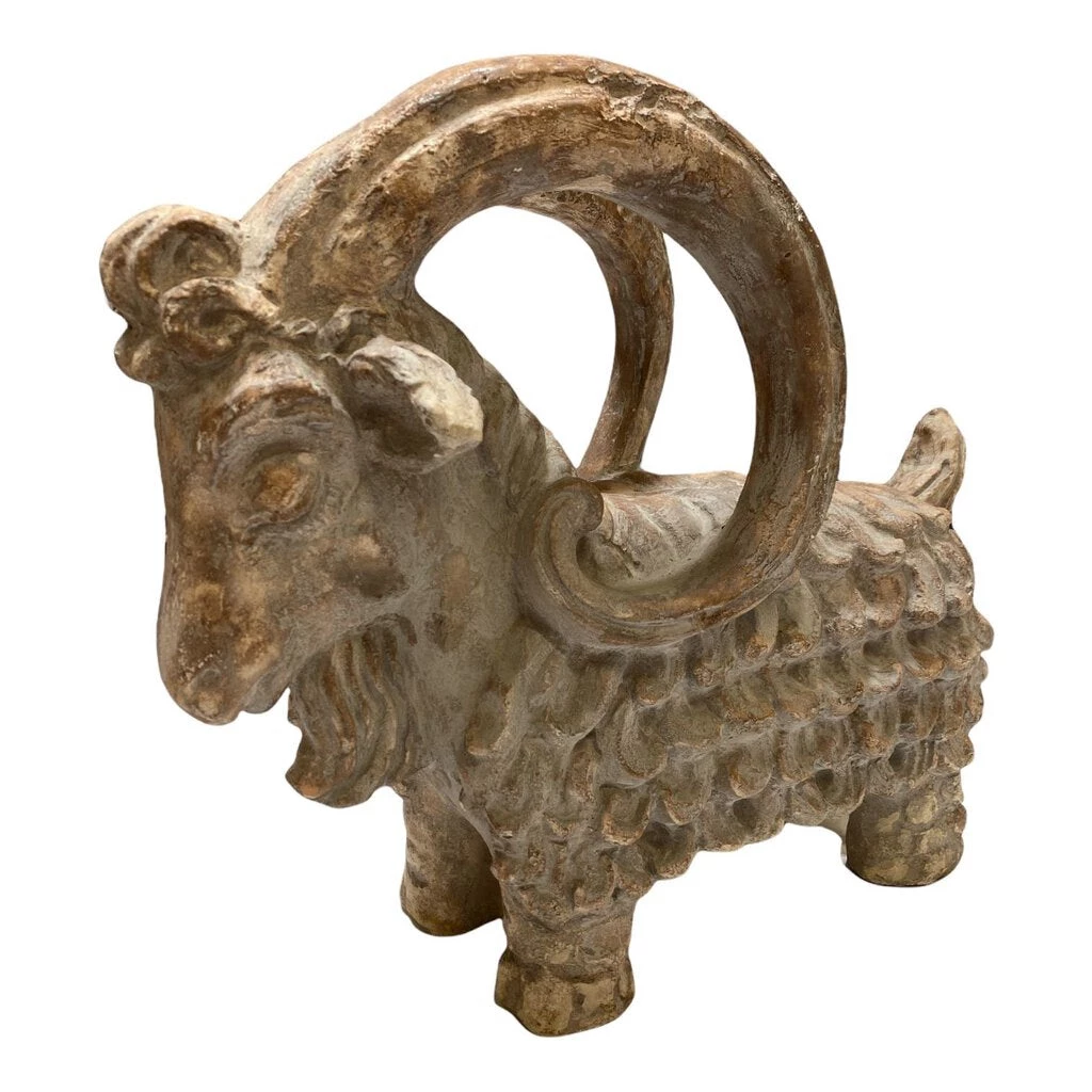 HausOfRex Terra Cotta Hollywood Regency Ram Looking Playing Loving 1 HausOfRex Terra Cotta Hollywood Regency Ram Looking Playing Loving