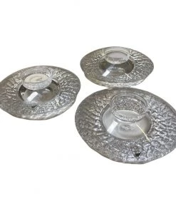 HausOfRex Orrefors Trio Of Votive Candleholders Looking Playing Loving