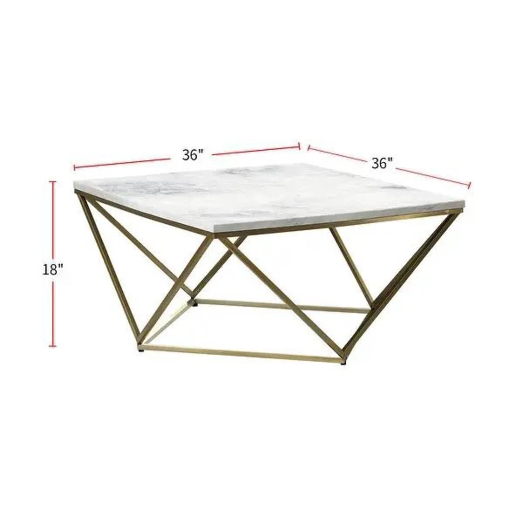 HausOfRex Diamond Square Coffee Table 2 HausOfRex Diamond Square Coffee Table