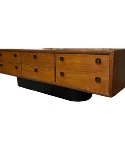 HausOfRex Sleeping Vintage 1960's Teak 6-Drawer Low Dresser By R.S. Associates Of Montreal