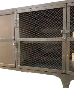 HausOfRex Industrial Metal Media Credenza Living 8 HausOfRex Industrial Metal Media Credenza Living