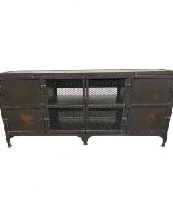 HausOfRex Industrial Metal Media Credenza Living