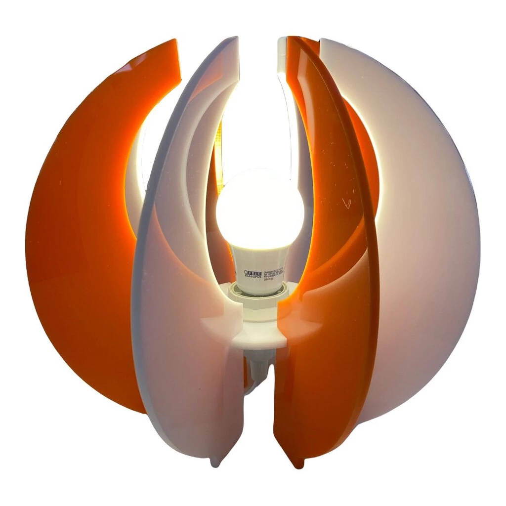 HausOfRex Sphere | ASTROLUMA Space Age Lamp Opaque Orange/White 2 HausOfRex Sphere | ASTROLUMA Space Age Lamp Opaque Orange/White