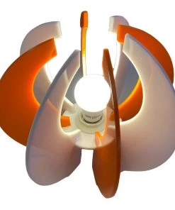 HausOfRex Sphere | ASTROLUMA Space Age Lamp Opaque Orange/White 5 HausOfRex Sphere | ASTROLUMA Space Age Lamp Opaque Orange/White