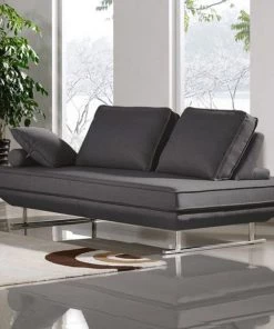 HausOfRex TRENT LOUNGE SEATING PLATFORMS W/MOVEABLE BACKREST SUPPORTS - GREY FABRIC