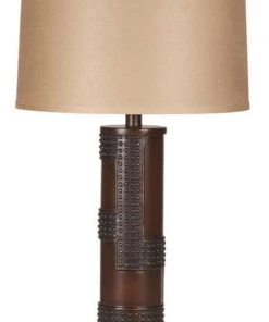 HausOfRex Pair Of Oriel Antique Copper Finish Table Lamps Lighting