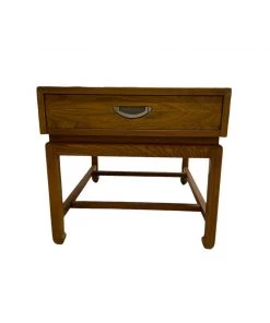 HausOfRex Vintage American Of Martinsville Oak Black Top Side Table 6 HausOfRex Vintage American Of Martinsville Oak Black Top Side Table