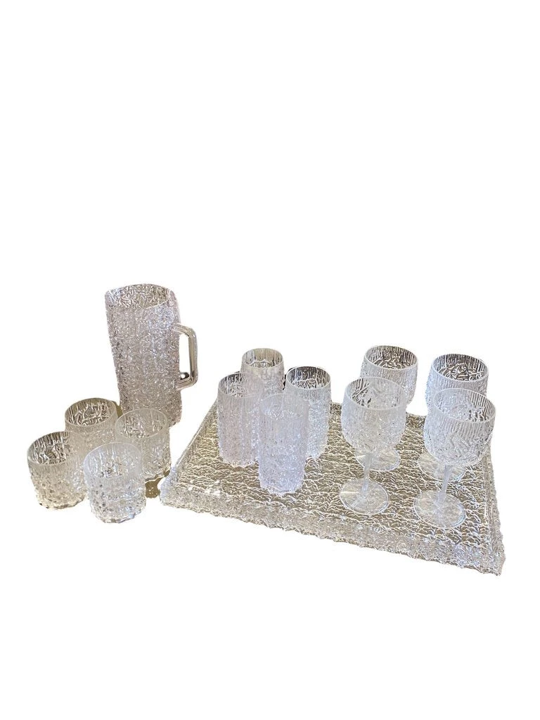 HausOfRex Mid Century Chipped Ice Serviceware Set Looking Playing Loving 2 HausOfRex Mid Century Chipped Ice Serviceware Set Looking Playing Loving