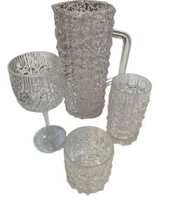 HausOfRex Mid Century Chipped Ice Serviceware Set Looking Playing Loving