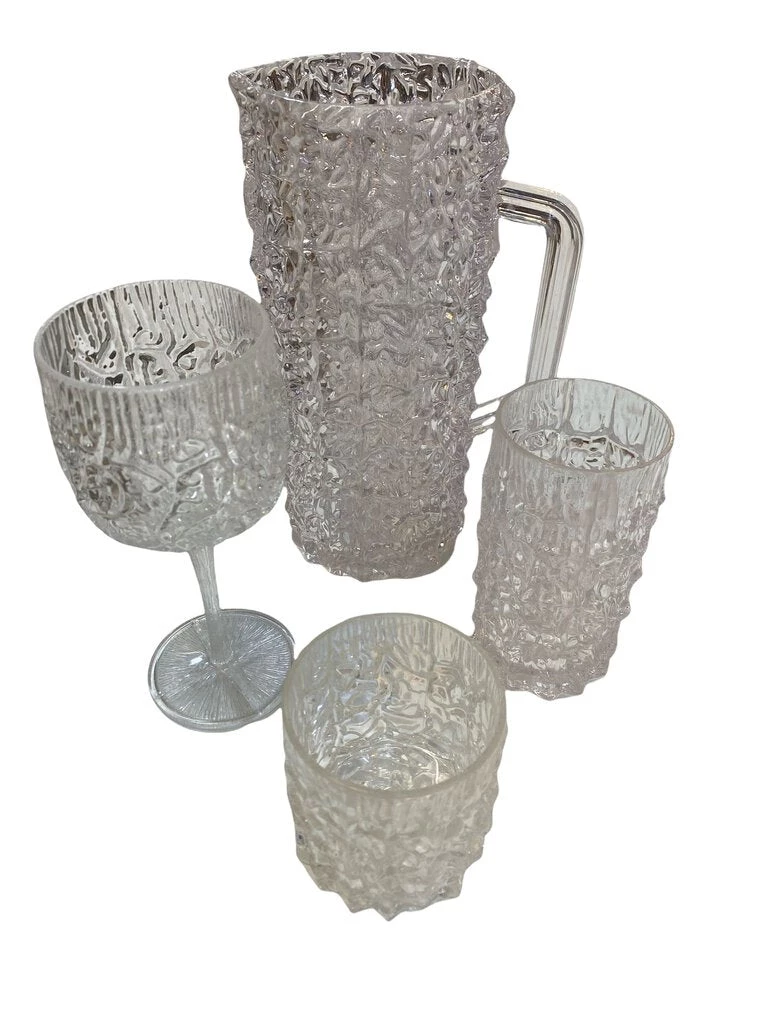 HausOfRex Mid Century Chipped Ice Serviceware Set Looking Playing Loving 1 HausOfRex Mid Century Chipped Ice Serviceware Set Looking Playing Loving