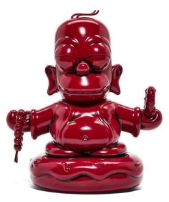 HausOfRex Looking Playing Loving The Simpsons 7" Homer Buddha - Vinyl Figure- Vermillion Red Edition