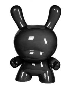 ART GIANT BLACK 4-FOOT DUNNY ART SCULPTURE BY KIDROBOT Looking Playing Loving