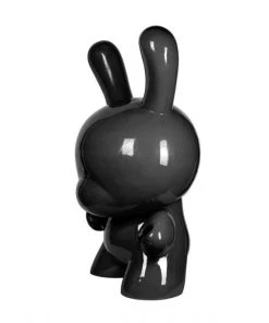 ART GIANT BLACK 4-FOOT DUNNY ART SCULPTURE BY KIDROBOT Looking Playing Loving