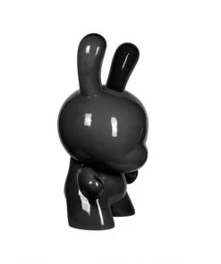 ART GIANT BLACK 4-FOOT DUNNY ART SCULPTURE BY KIDROBOT Looking Playing Loving