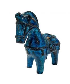 Bitossi Italy Bitossi Aldo Londi Italian Ceramic Horse Looking Playing Loving