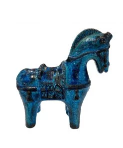 Bitossi Italy Bitossi Aldo Londi Italian Ceramic Horse Looking Playing Loving
