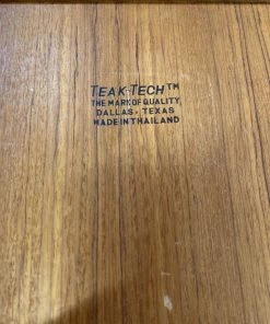 HausOfRex Looking Playing Loving Danish Modern Teak Desk Organizer