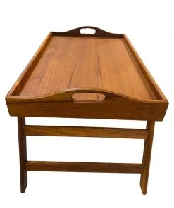 HausOfRex Looking Playing Loving Danish Modern Teak Lap Tray Table