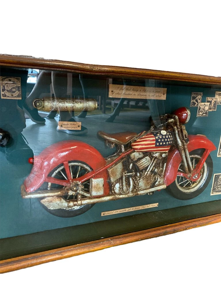 HausOfRex Looking Playing Loving Vintage Motorcycle Shadow Box 3 HausOfRex Looking Playing Loving Vintage Motorcycle Shadow Box