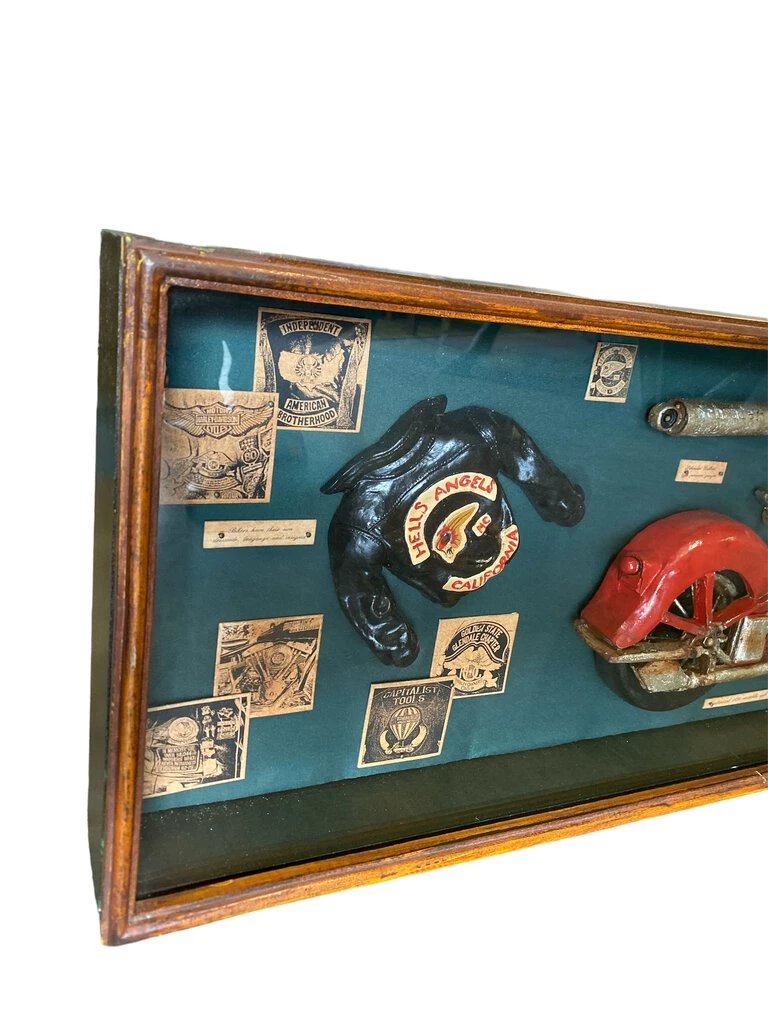 HausOfRex Looking Playing Loving Vintage Motorcycle Shadow Box 2 HausOfRex Looking Playing Loving Vintage Motorcycle Shadow Box